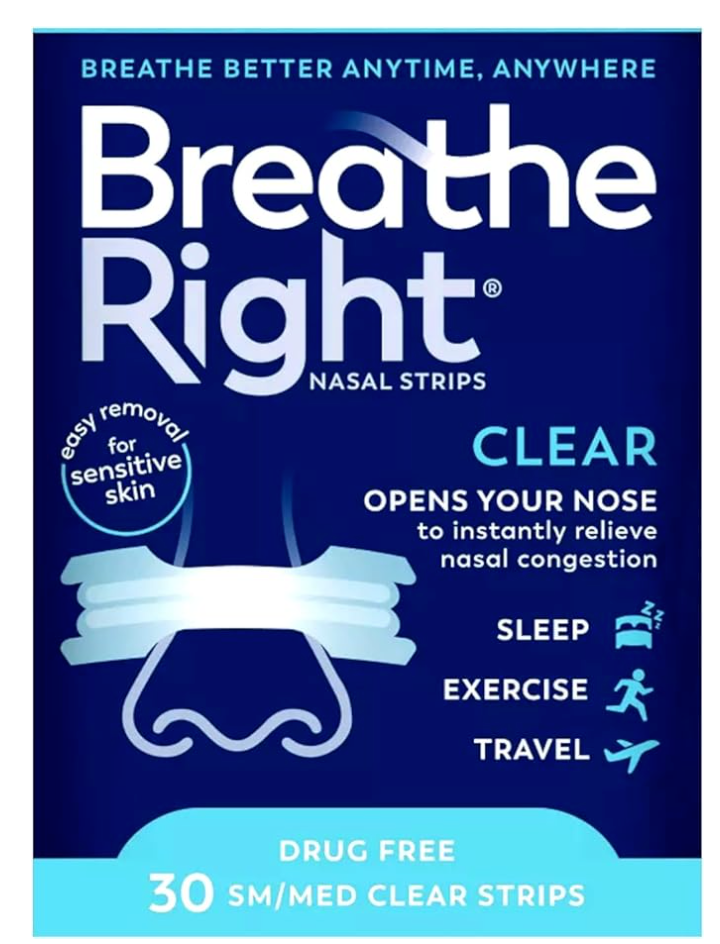 Breathe Right Nasal Strips Clear Large 30 Count